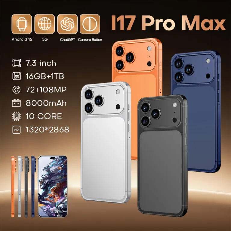 i17ProMax کراسبوردر جدید 6.6 اینچ 3+16G هوشمند 4G گوشی اندروید 1:1 دستگاه یکپارچه تجارت خارجی با ارسال مستقیم