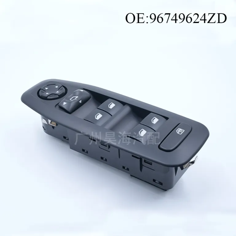 96749624ZD مناسب برای 2008 پژو، قطعات خودرو، کلید اصلی بالابر شیشه خودرو