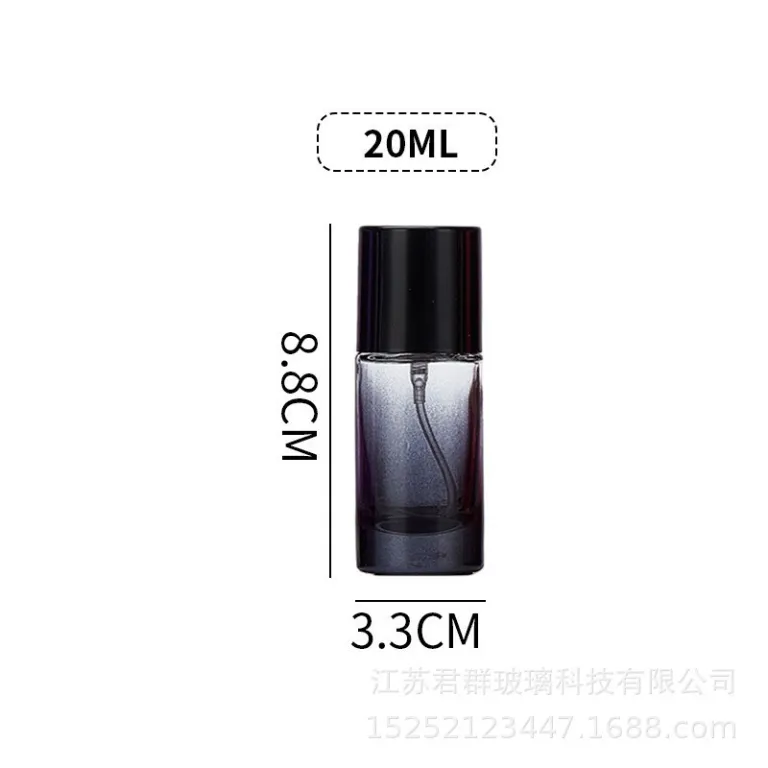 عمده موجودی آماده اسپری قابل حمل 20ml-100ml بطری تقسیم‌کننده عطر بطری عطر بطری اسپری مسافرتی بطری شیشه‌ای