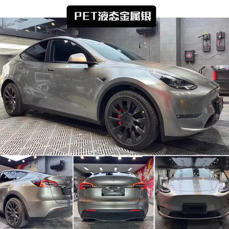 فیلم تغییر رنگ خودرو PET نقرهای GT نقرهای مایع نقرهای کهکشانی نقرهای متالیک فوق براق نقرهای فضایی الکتریکی نقرهای الکساندریت