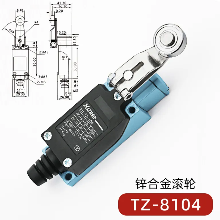 ME-8108 کلید محدودکننده خودبازگشت میکروسوئیچ تماسی محدودکننده TZ-8101 کلید مسیر