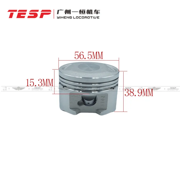 HJ125-8 56.5MM مناسب برای موتورسیکلت هائوجو مجموعه پیستون و رینگ سیلندر لوازم موتور