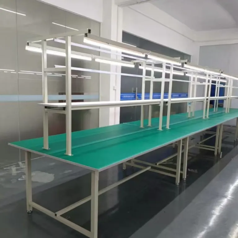 میز کار آنتیاستاتیک سنگین، میز کار پایدار، میز بستهبندی، میز عملیات با چراغ، میز تعمیرات، میز بازرسی خط تولید
