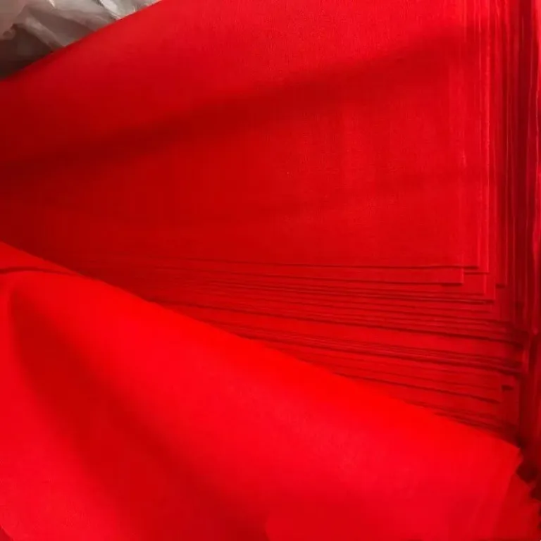 پارچه پلی‌استر عروسی عرضه مستقیم کارخانه 88cm عرض صورتی قرمز آبی آبی آسمانی سفید شده پارچه الیاف مصنوعی پارچه عزا مراسم عروسی