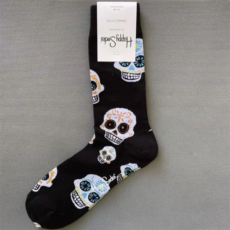 جوراب رنگی HappySocks مردانه طرح کارتونی فانتزی اینستاگرامی ساق‌متوسط بیرونی خیابانی