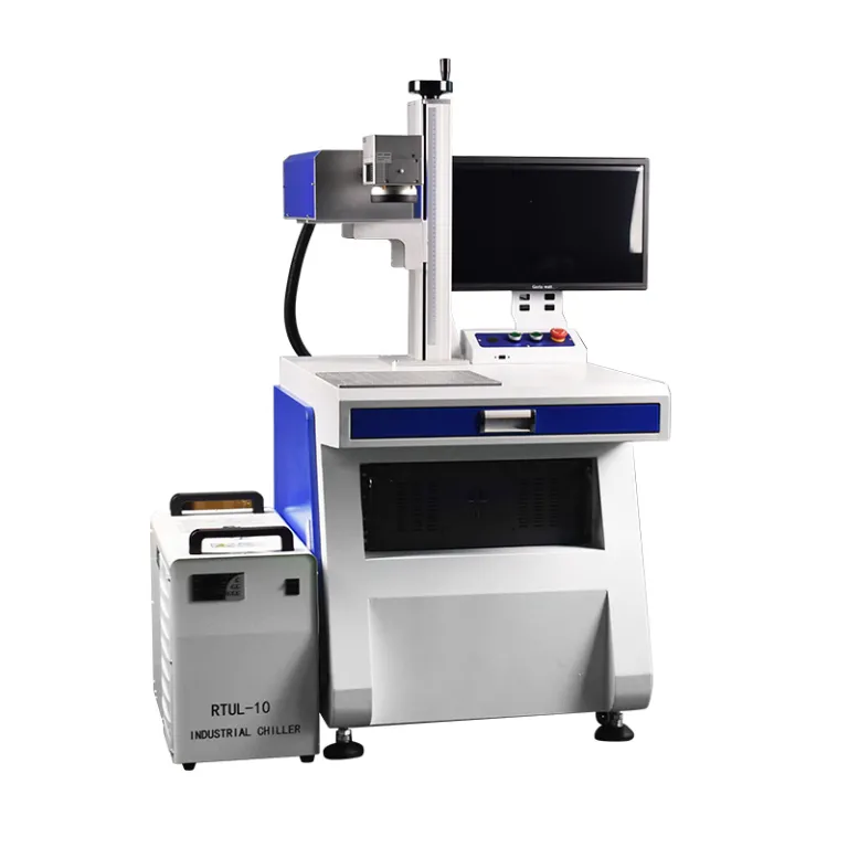 3W5W10W دستگاه لیزر مارکینگ UV پیشرفته برای شیشه، عقیق، کریستال، سرامیک و فیلم