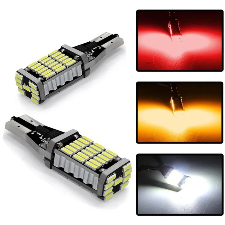 لامپ ال‌ای‌دی دنده عقب خودرو با رفع خطا T15-4014-45SMD لامپ راهنما لامپ ترمز لامپ چراغ عقب پرشدت