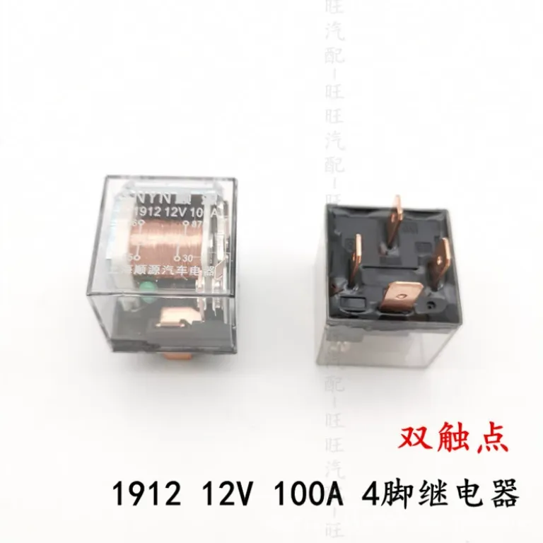 رله خودرو 12V24V دو کنتاکت ضدآب 4 پایه 5 پایه 100A باز و بسته معمولی، پرقدرت و جریان بالا
