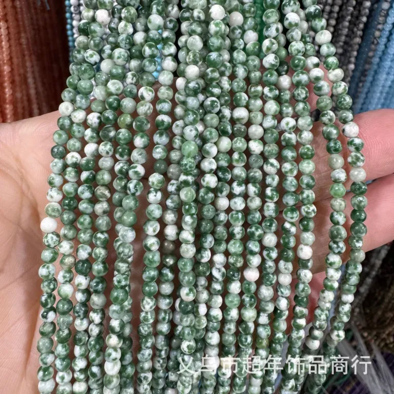 2mm3mm4mm مهره‌های گرد کوچک سنگ طبیعی، لوازم جانبی زیورآلات، آمیتیست، آونتورین سبز، تورمالین، مهره‌های DIY عمده