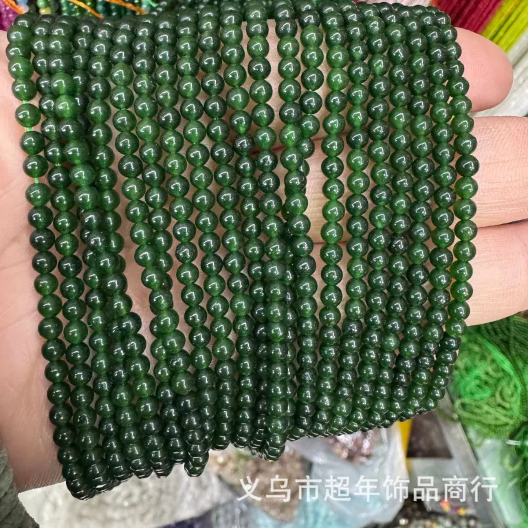 2mm3mm4mm مهره‌های گرد کوچک سنگ طبیعی، لوازم جانبی زیورآلات، آمیتیست، آونتورین سبز، تورمالین، مهره‌های DIY عمده