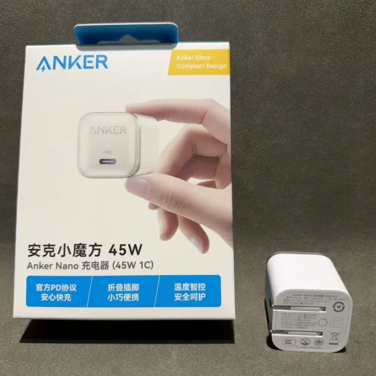 شارژر Anker سازگار با اپل PD45W شارژر سریع iPhone17/16 شارژر موبایل 45W