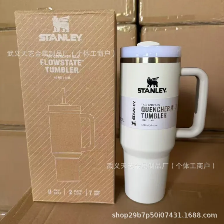ماگ خودرو استنلی 40oz استیل ضدزنگ عایق حرارتی با ظرفیت بالا، قابل حمل، مناسب خودرو