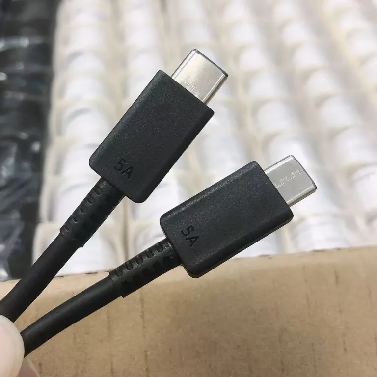 کابل شارژ سریع اورجینال سامسونگ 5A note20 S20 دو type-c45W سوپر شارژ