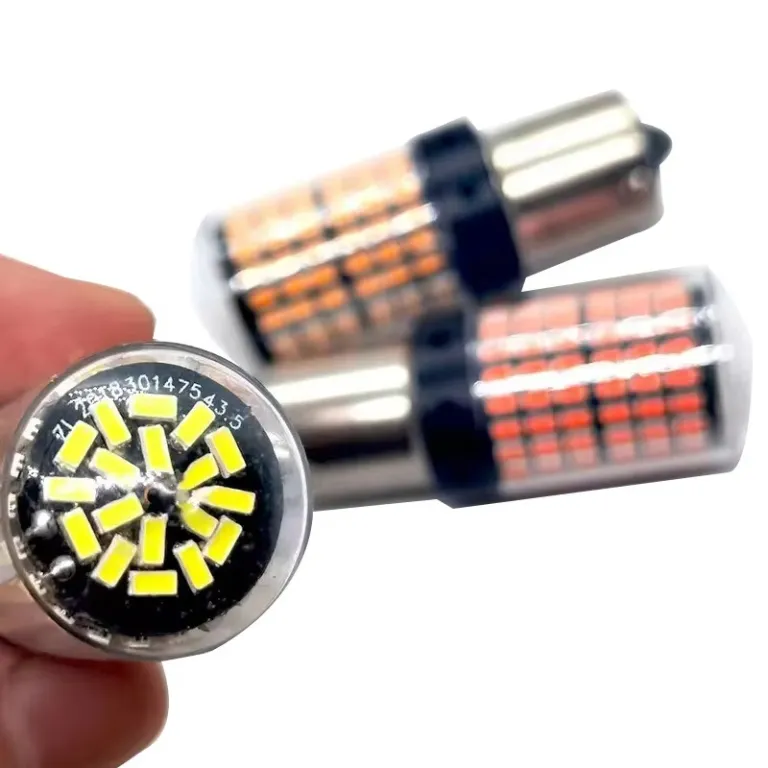 144smd چراغ راهنمای LED خودرو با روشنایی بالا 1156 مقاوم در برابر چشمک‌زدن 3014 1157 چراغ ترمز T20