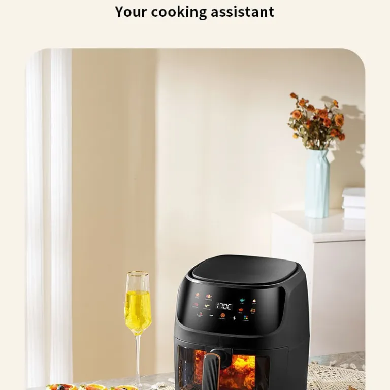 سرخ‌کن بدون روغن 8L چندکاره هوشمند با صفحه لمسی ظرفیت بزرگ airfryer دستگاه فر و سیب‌زمینی سرخ‌کن برقی