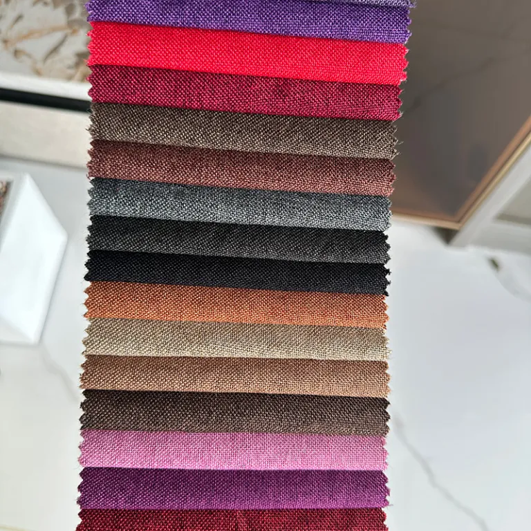 پارچه کتان ریز طرح‌دار برای کیف دستی، کیسه بنددار، کیسه زغال، پارچه کتان مصنوعی، پارچه مبل