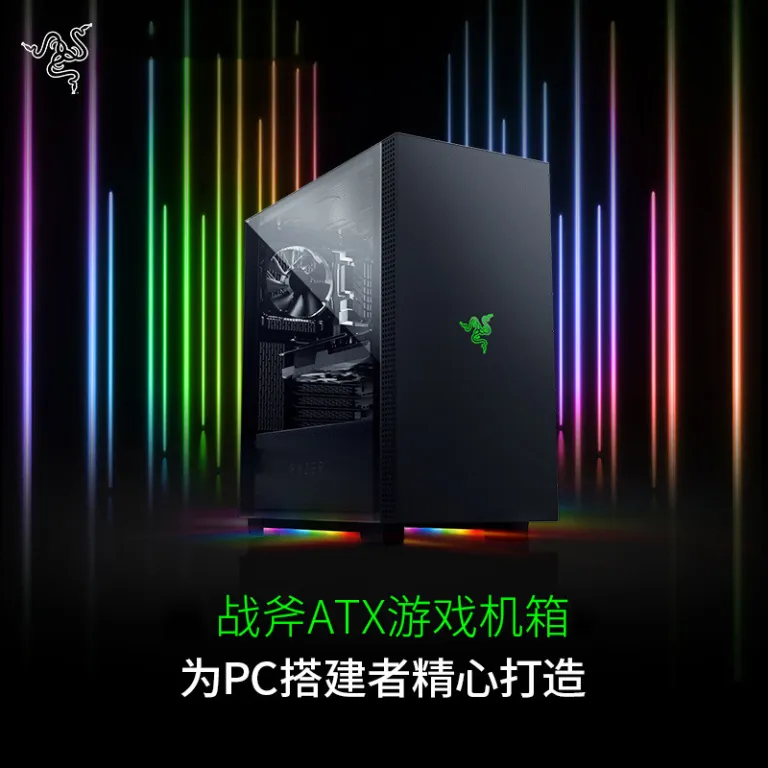 کیس گیمینگ ATX Tomahawk با نورپردازی RGB، کیس میدتاور برای مونتاژ کامپیوتر DIY و خنک‌کننده آبی سفارشی