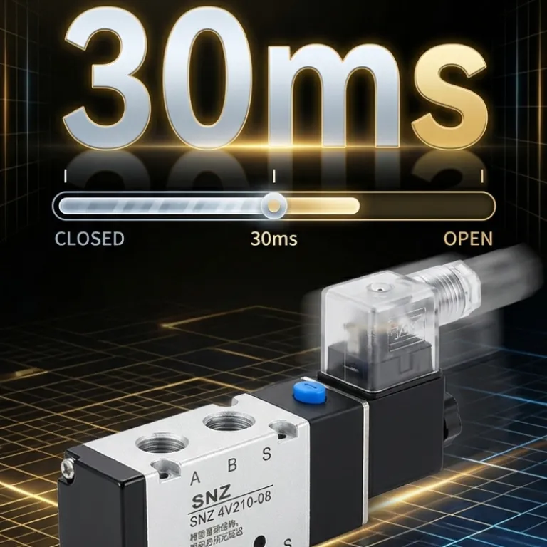 شیر برقی پنوماتیک 4V210-08 شیر معکوس‌کننده سیلندر دو وضعیتی پنج راهه 220V شیر کنترل الکترومغناطیسی 4V310-10