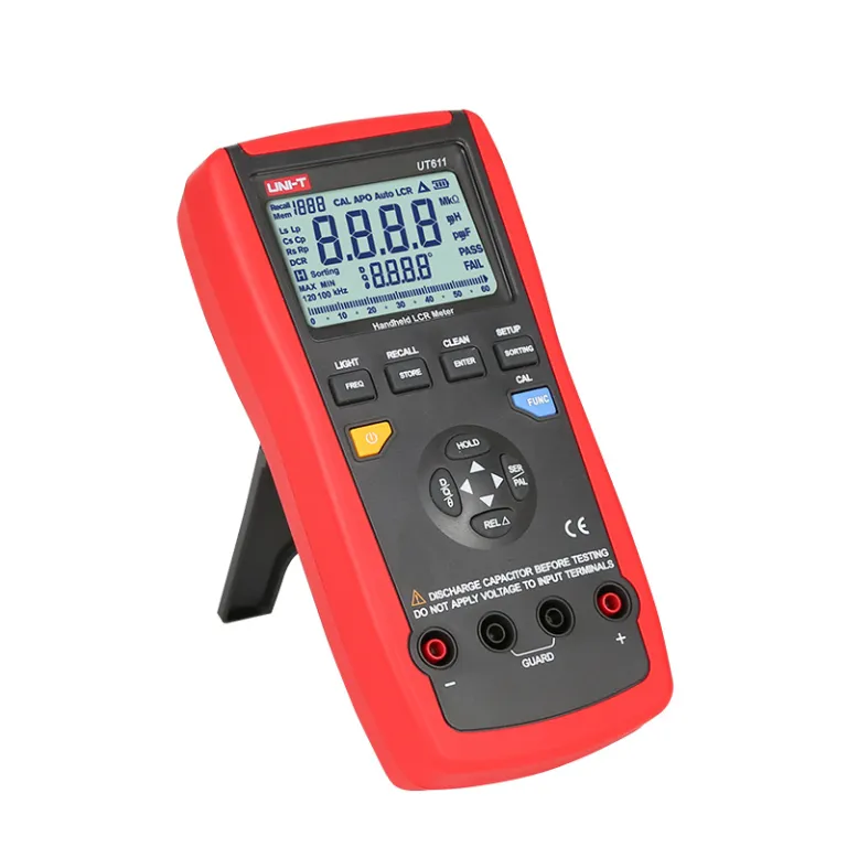 یونی‌تی UT611/UT612 LCR متر دیجیتال دستی تستر خازن و سلف کالیبراسیون پل اندازه‌گیری