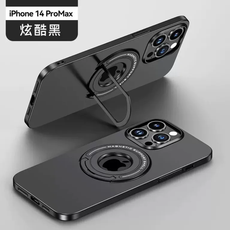 قاب گوشی اپل iphone16PROMAX با پایه مغناطیسی کشویی، مات 15، محافظ تمام‌بدنه 14 13