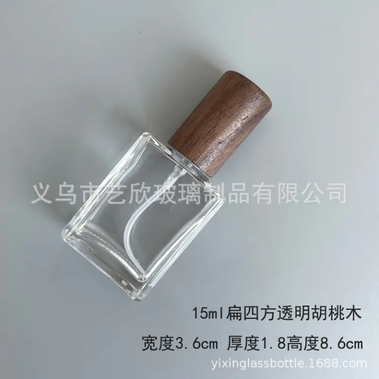 شیشه تقسیم عطر با درب چوبی خالی شیشهای 10ml لوکس مسافرتی قابل حمل 5ml شیشه اسپری نمونه شیشه عطر