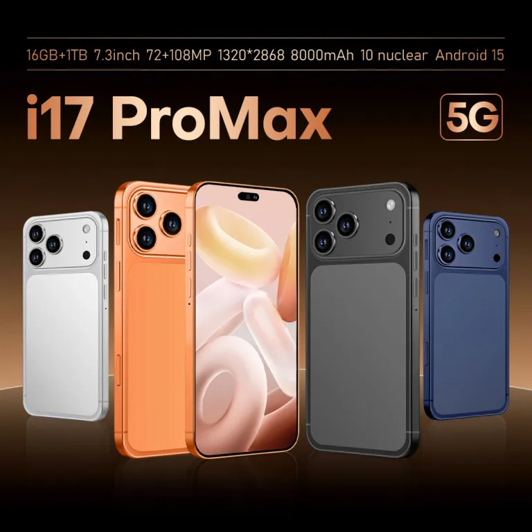 i17ProMax گوشی موبایل کراس‌بوردر 7.3 اینچ صفحه‌نمایش بزرگ 3+64GB اندروید واقعی 4G گوشی هوشمند تجارت خارجی 1 نسبت به 1