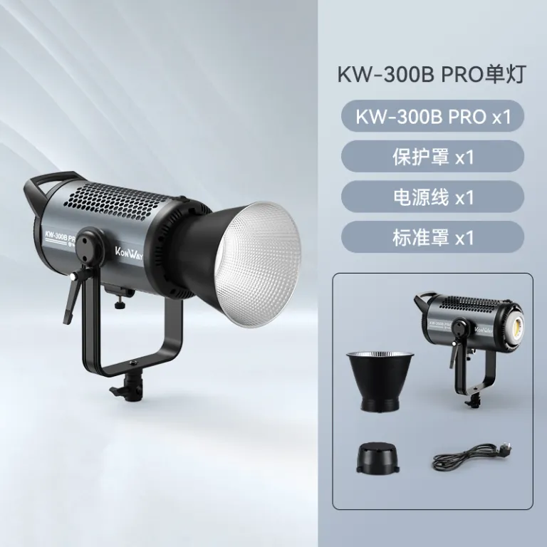 300W چراغ مکمل نور زنده، چراغ عکاسی، دمای رنگ دوگانه، سافت باکس عکاسی COB، تجهیزات نورپردازی کامل، عمده فروشی