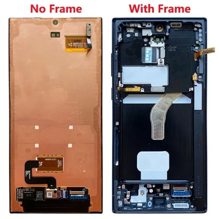 مناسب برای سامسونگ S22ultra مجموعه نمایشگر کریستال مایع s908b صفحه لمسی گوشی amoled