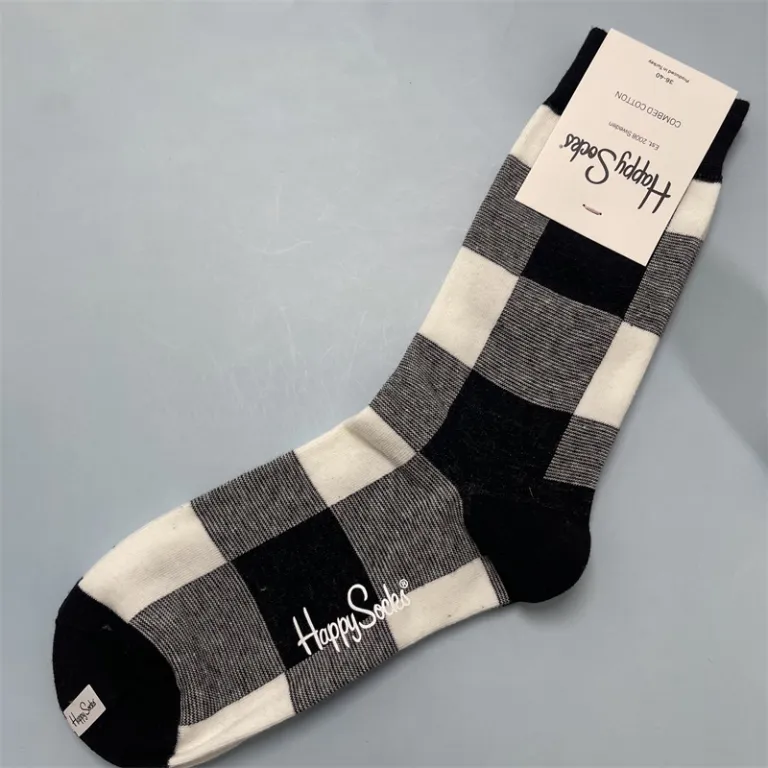 جوراب زنانه رنگارنگ HappySocks طرح کارتونی بامزه مدل اینستاگرامی نیمه‌ساقه بیرونی خیابانی