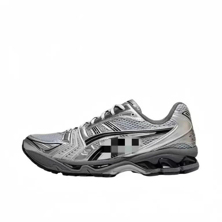 kayano14کفش دویدن ضربه‌گیر زنانه و مردانه ساق کوتاه کفش ورزشی راحتی K14رویه مشکی تنفس‌پذیر و مقاوم در برابر سایش