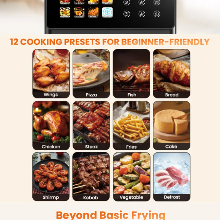 2026 سرخ‌کن بدون روغن مدل جدید خانگی، دستگاه چندکاره سرخ‌کن و فر airfryer سفارشی 6 لیتر