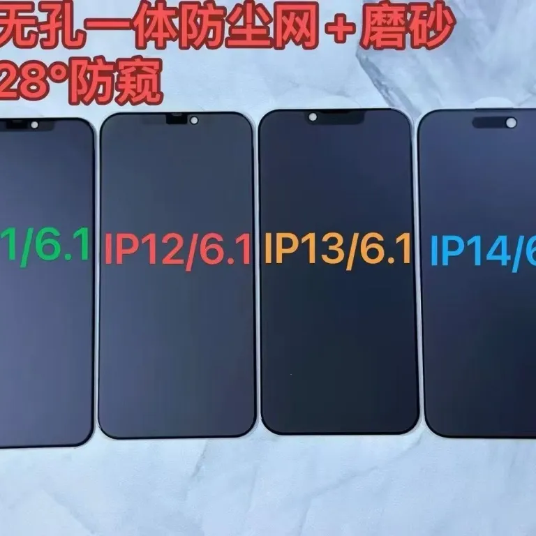 گلس محافظ صفحه نمایش مناسب اپل 18promax 28 درجه ضد جاسوسی iPhone18 گلس شیشه‌ای ضد گرد و غبار