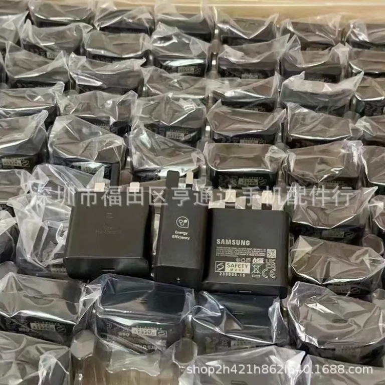 شارژر جدید 25W T2510 اورجینال مناسب سامسونگ S23/S24 با دوشاخه انگلیسی 25W و قابلیت سوپر فست شارژ