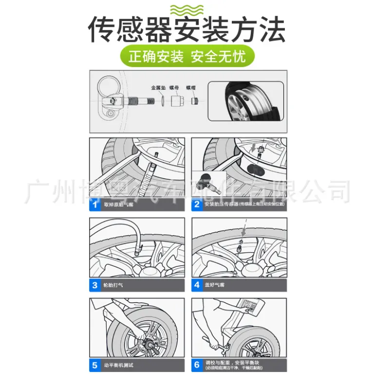 9681102280 مناسب برای سنسور فشار باد تایر خودرو پژو 307 سیستم مانیتورینگ فشار تایر TPMS