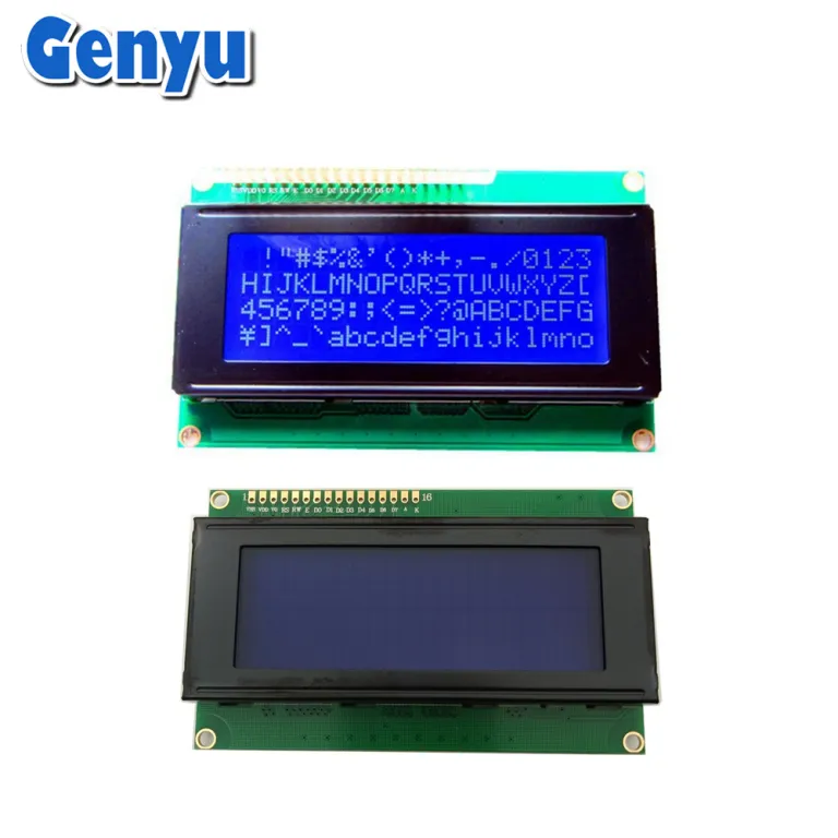 ماژول LCD آبی کارخانه‌ای LCM نمایشگر تجهیزات ابزار دقیق 2004A ماژول COB صفحه نمایش ماتریس نقطه‌ای کاراکتری STN