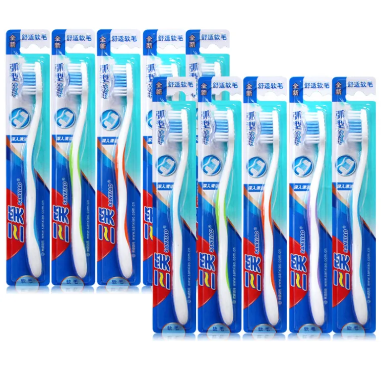 مسواک خانوادگی سانشیائو با موی متوسط نرم و راحت، عمده با قیمت ویژه 998n