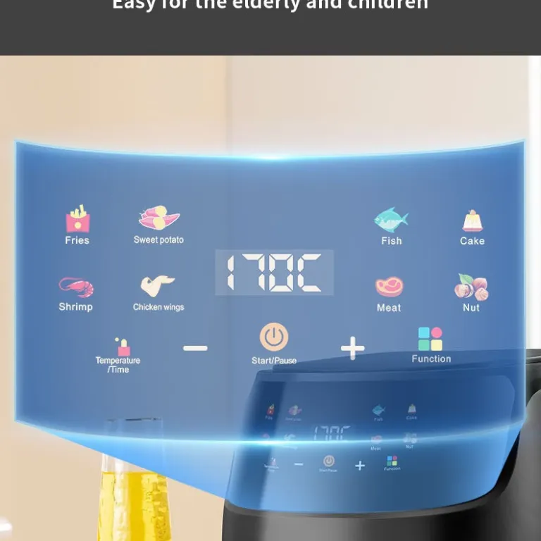 سرخ‌کن بدون روغن 8L چندکاره هوشمند با صفحه لمسی ظرفیت بزرگ airfryer دستگاه فر و سیب‌زمینی سرخ‌کن برقی