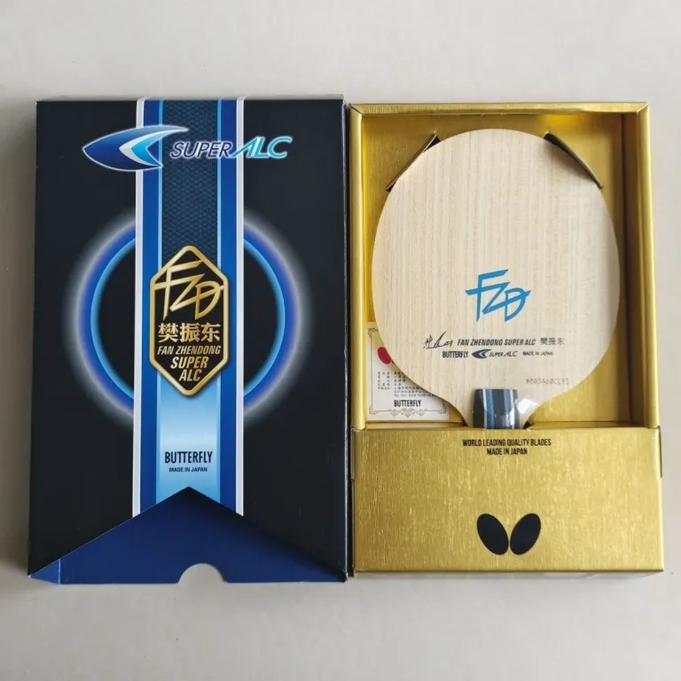 راکت پینگ‌پنگ حرفه‌ای هم‌ساختار فن ژندونگ ALC/SALC دسته افقی و عمودی نشان طلایی و نقره‌ای