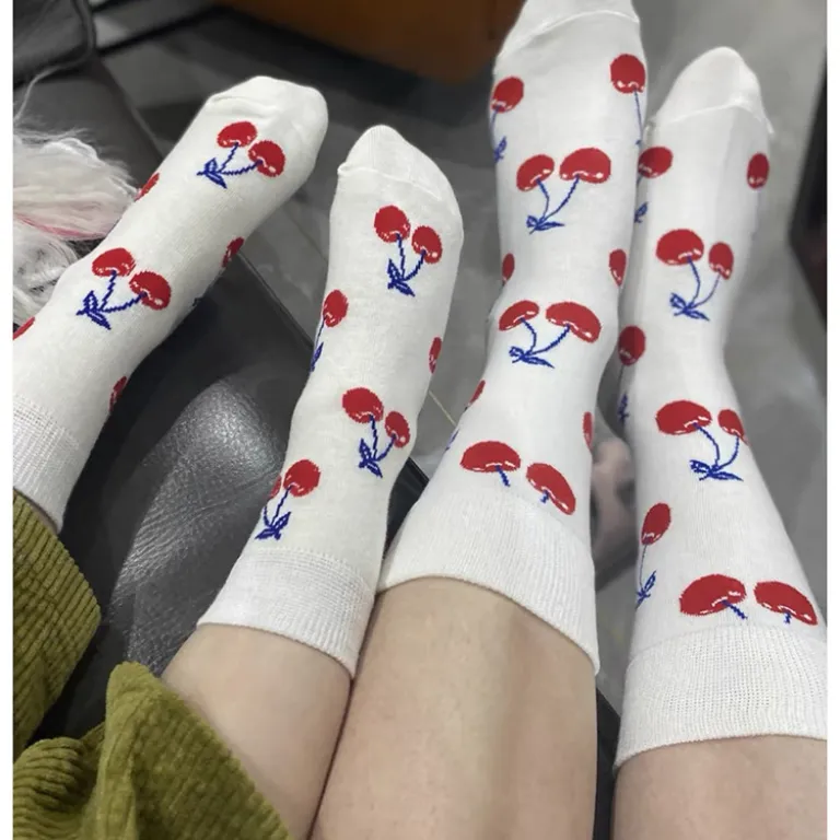 جوراب بچگانه HappySocks طرح کارتونی ساق متوسط مدل هایپی مناسب دختر و پسر برای استفاده بیرون از منزل طرح بامزه عمده و خانوادگی