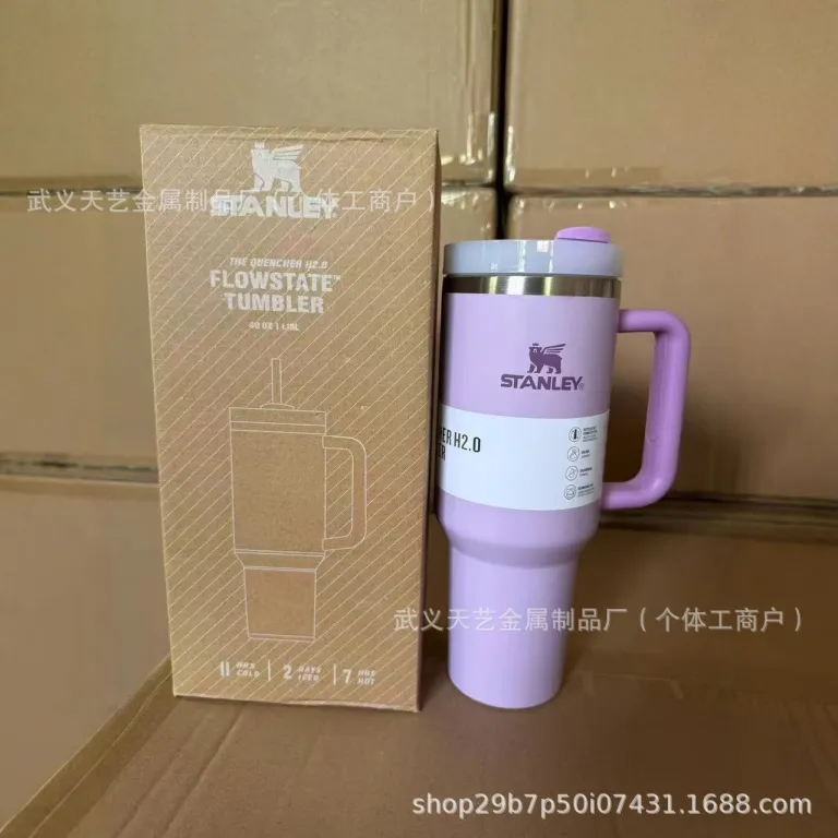 ماگ خودرو استنلی 40oz استیل ضدزنگ عایق حرارتی با ظرفیت بالا، قابل حمل، مناسب خودرو