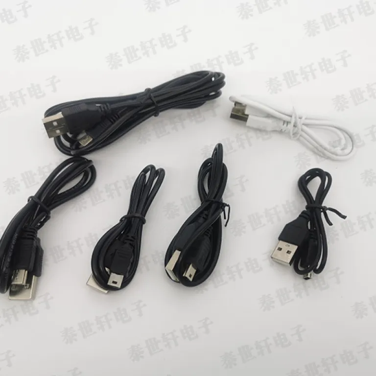 کابل USB به Mini USB با مس استاندارد ملی v3 کابل شارژ پورت T MP3 کابل دیتا 2A پورت ذوزنقه‌ای مینی 5P