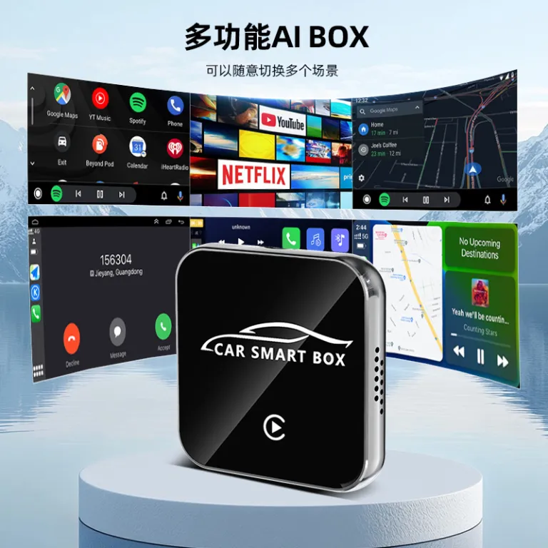 جعبه سه‌کاره اندروید کراس‌بوردر 13.0carplay تمام‌نتوره کوالکام اندروید اتو هوشمند خودرو