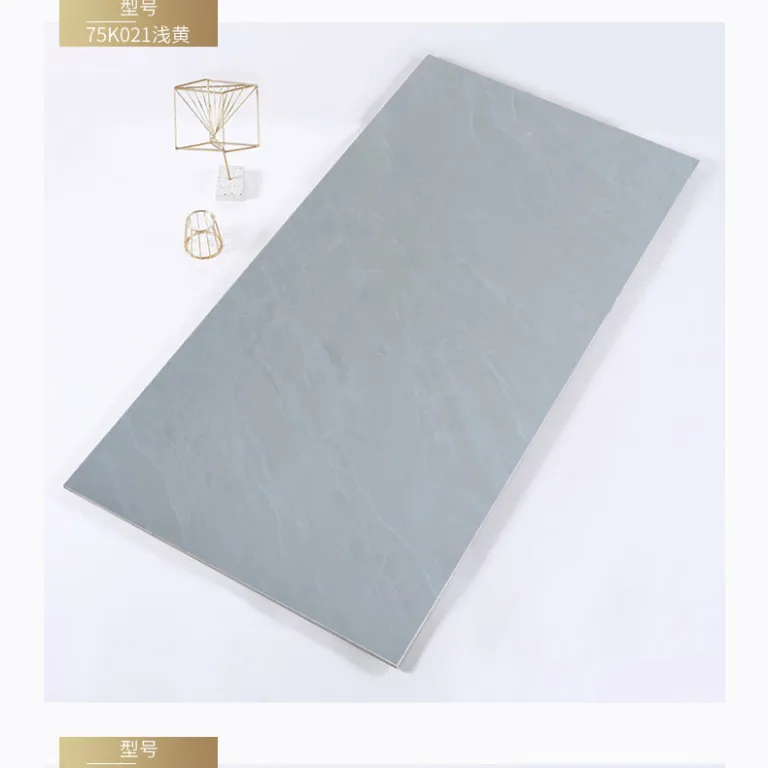 کاشی 750x1500 کفپوش پذیرایی اسلب بزرگ گوانگدونگ فوشان بدنه کامل مرمری خاکستری کاشی دیواری کفپوش ضدلغزش