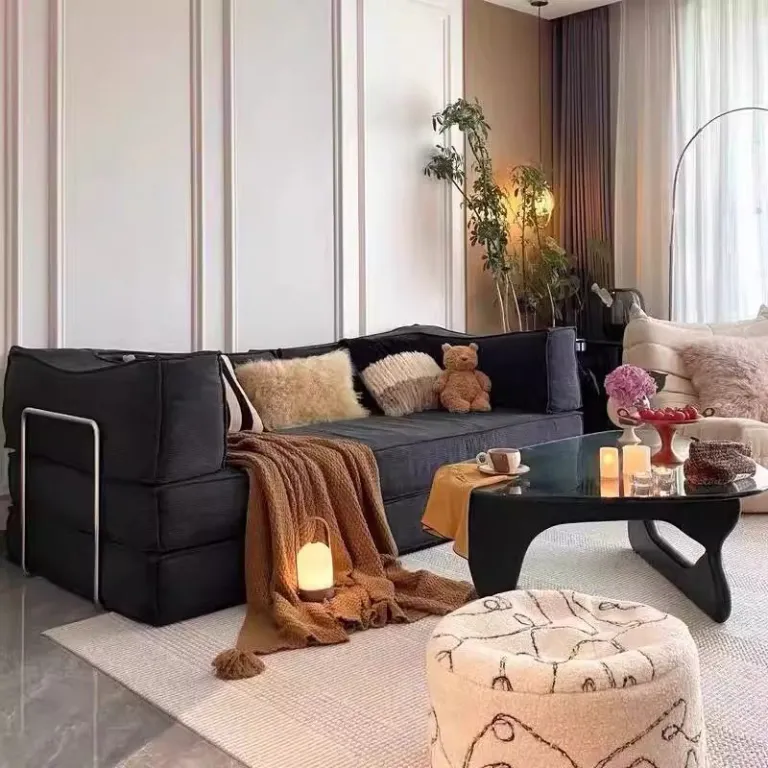 مبل تاشو کمجا با اسفنج فشرده وکیوم، مبل راحتی تخت‌شو قابل شستشو برای پذیرایی و اتاق کوچک