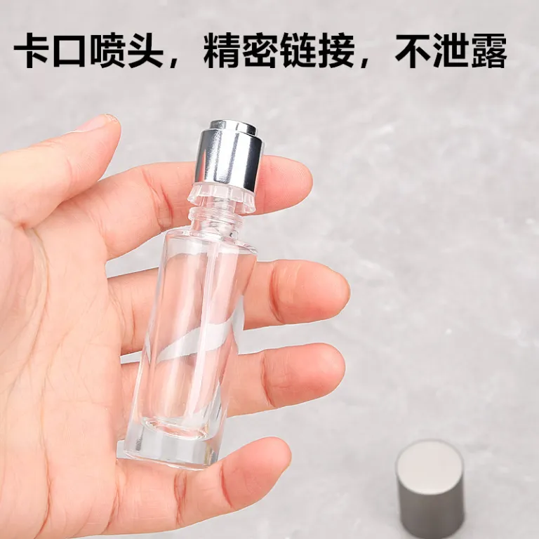 F054A - فروش مستقیم کارخانه 10ML25ML عطر پخش‌کن دهانه کارتی شیشه‌ای اسپری خالی مشابه آزمایشگاهی