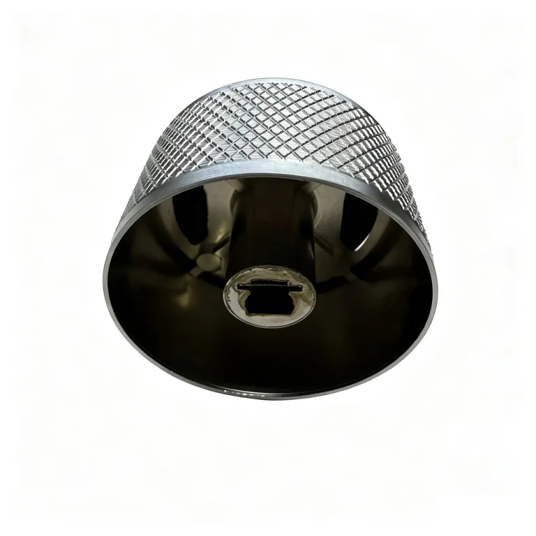 دسته فلزی طرح بافت آلیاژ روی-آلومینیوم سوراخ 6mm دسته لوکس اجاق گاز قطعات یدکی شیر کنترل