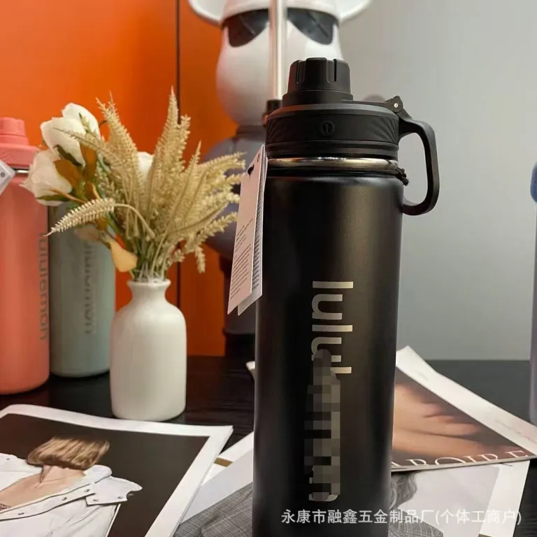 بطری آب ورزشی BacktoLife مشابه lululemon 710ml قمقمه سفری و یوگا