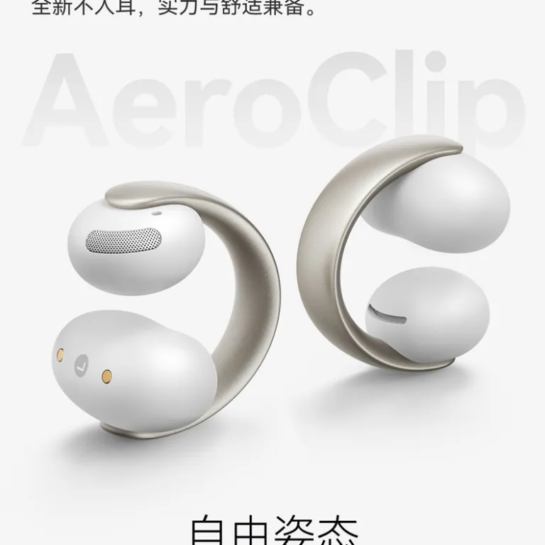 هندزفری بلوتوثی گیره‌ای SoundCore AeroClip، باز، مخصوص ورزش و دویدن، راحت با اتصال روی گوش A3388