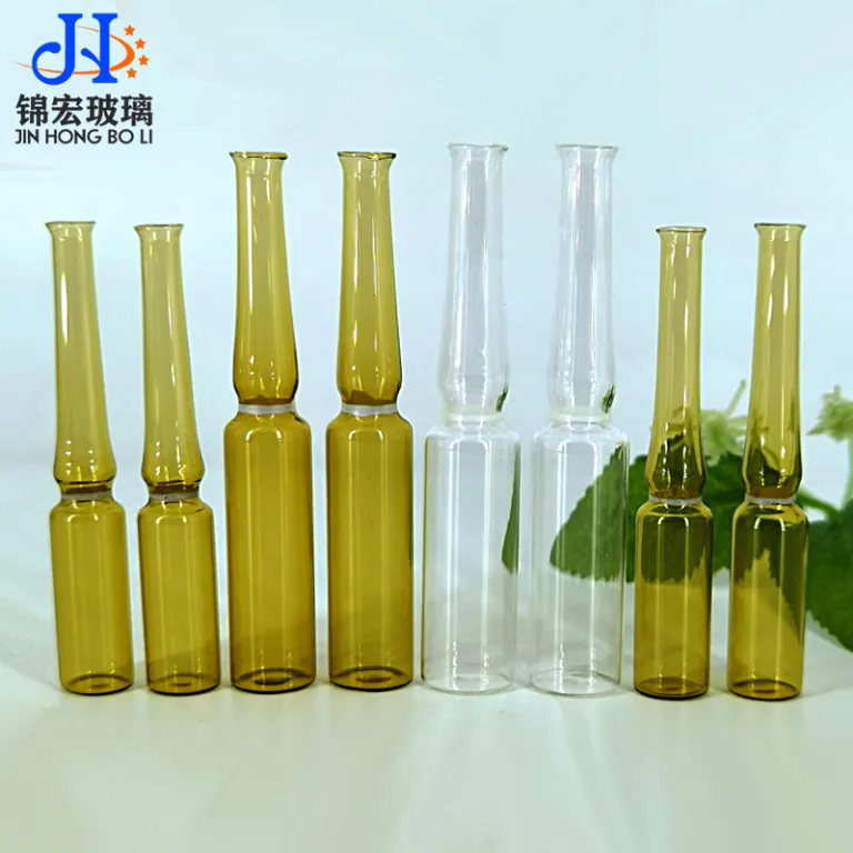 بطری تزریقی، بطری دهانه سوخته 1ml2ml3ml5ml10ml، آمپول، بطری سرم، بطری شیشه‌ای شکستنی قهوه‌ای استاندارد ملی و اروپایی