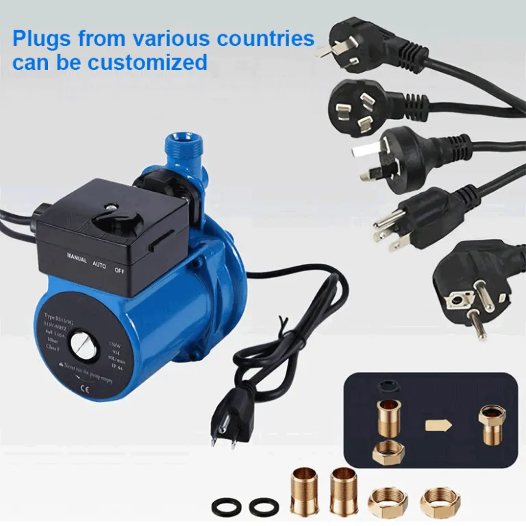 پمپ سیرکولاتور بدون آب‌بند 127v با سه سرعته قابل تنظیم برای گرمایش، تقویت فشار خودکار، پمپ دیواری با دوشاخه اروپایی 350w220v